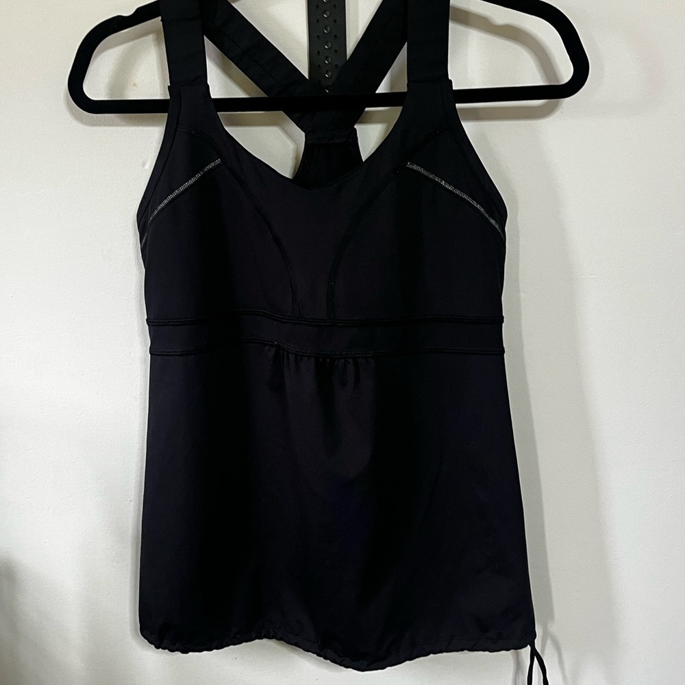 Athleta Black Top Sz Med